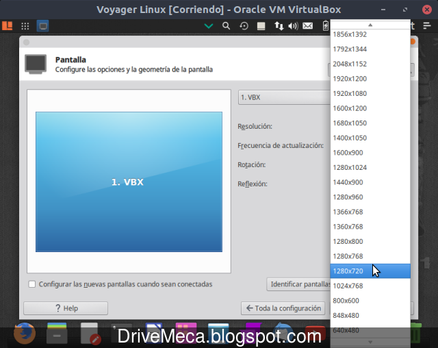 Cambiamos de resolucion de video en Voyager Cambiamos de resolucion de video en Voyager