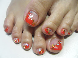 toe nail gel nails designs toenails summer toenail natural unas orange toes pedicura pies pedicure paint solution pedicures polish disenos