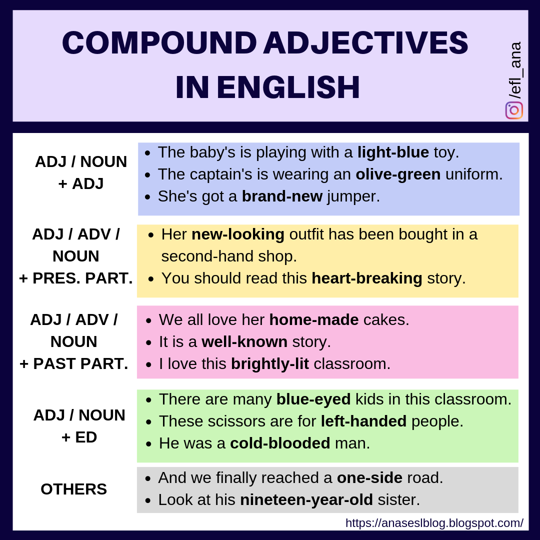 CPI Tino Grand o Bilingual Sections Compound Adjectives In English