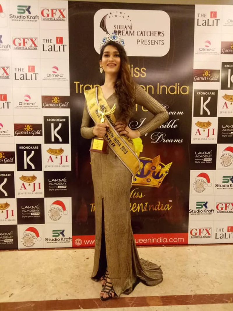 Veena Sendre India’s first ‘Miss Trans Queen’.  