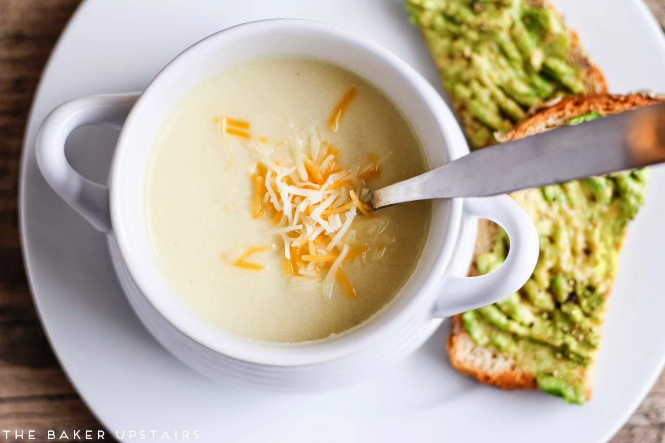 Creamy, smooth, and delicious cheesy cauliflower soup. So delicious and so easy to make!