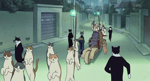 Cat King arriving The Cat Returns 2002 animatedfilmreviews.filminspector.com