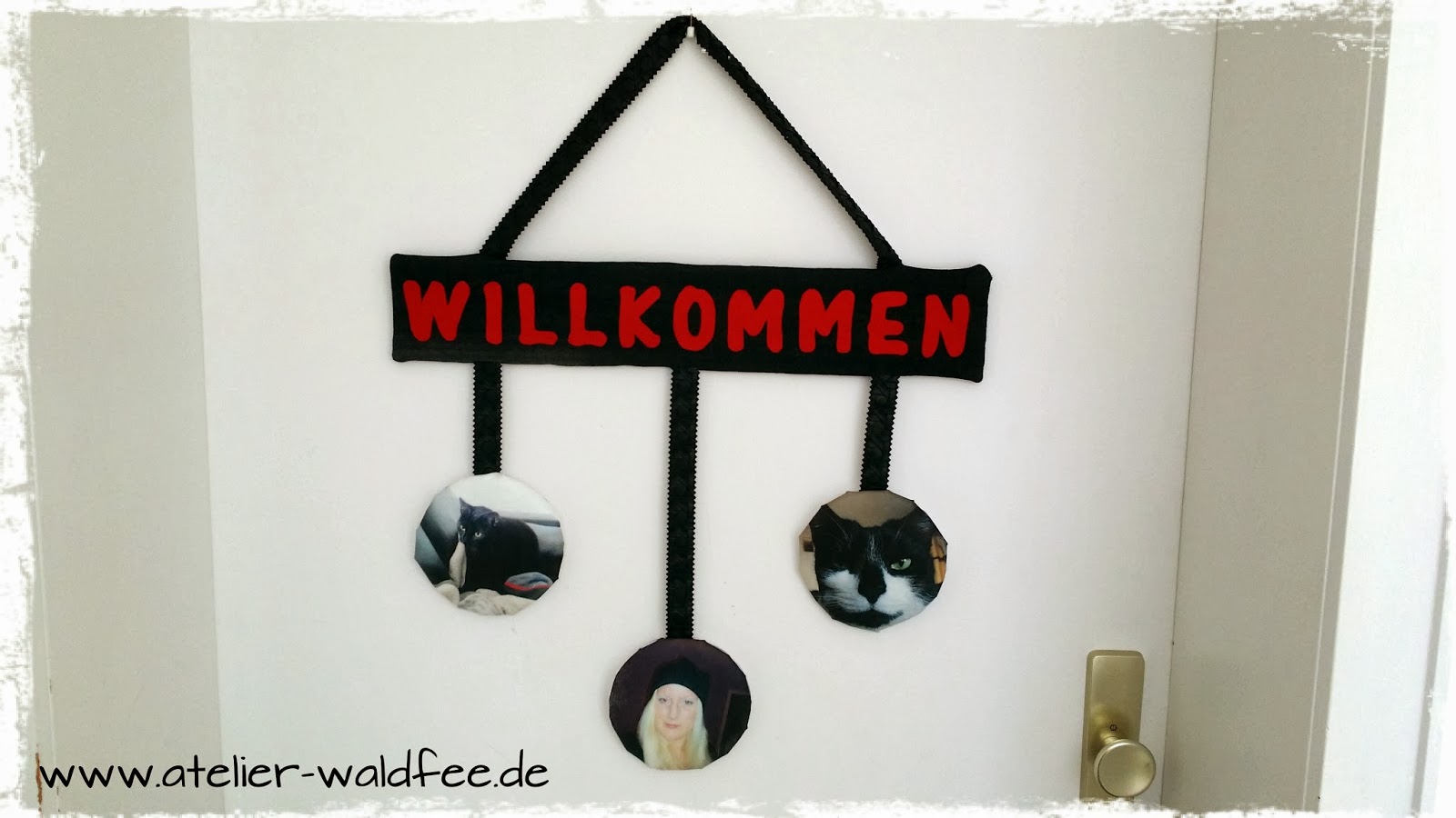 Atelier Waldfee: DIY Anleitung Willkommensschild
