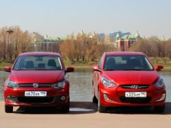 сравнение автомобилей фольксваген поло и хендай солярис