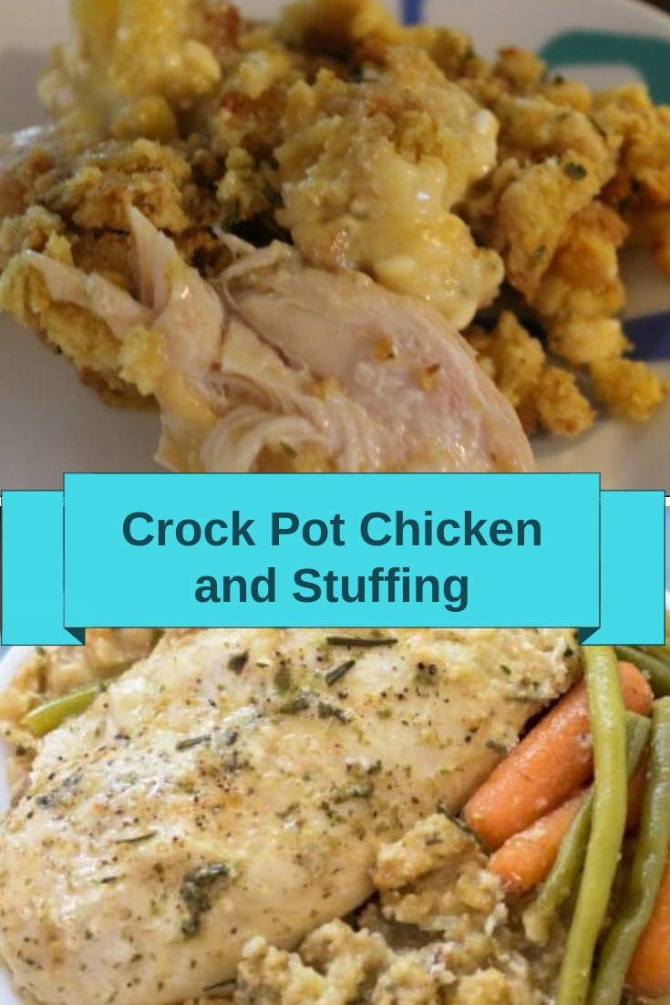 Crock Pot Chicken and Stuffing | Salty Sweet Recipes