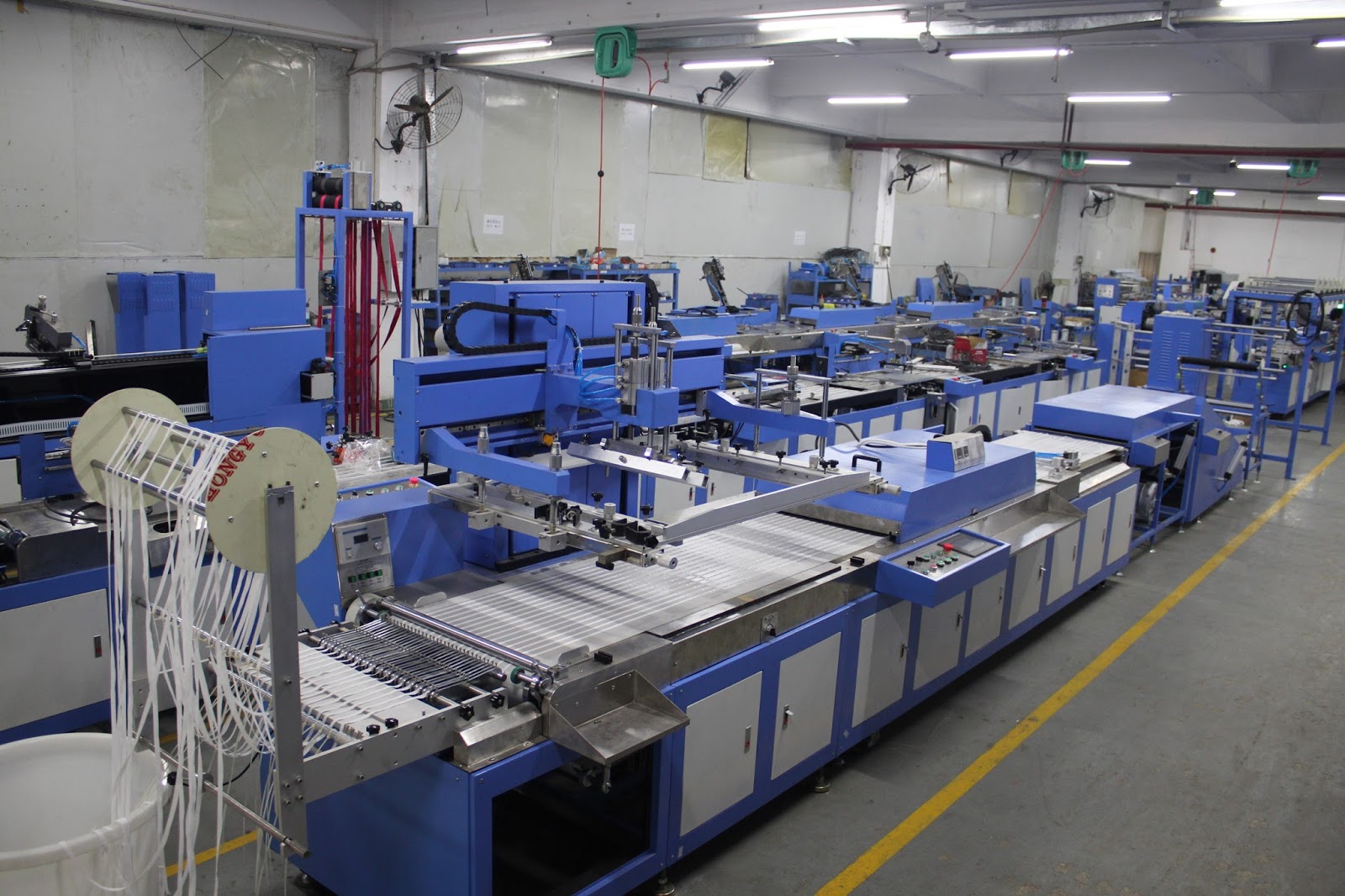 Screen printing machine for Clothing label/narrow fabric/elastic tapes