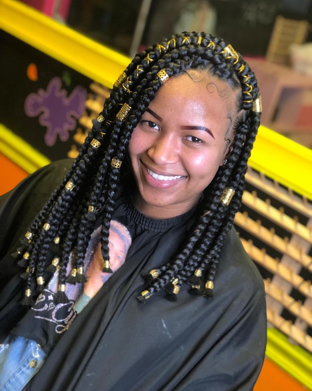Full Face Beat and Egyptian Box Braids   Book your appointment for  these Egyptian Box Braids 145 before June Hair   Hair styles Hair  Braids for black hair