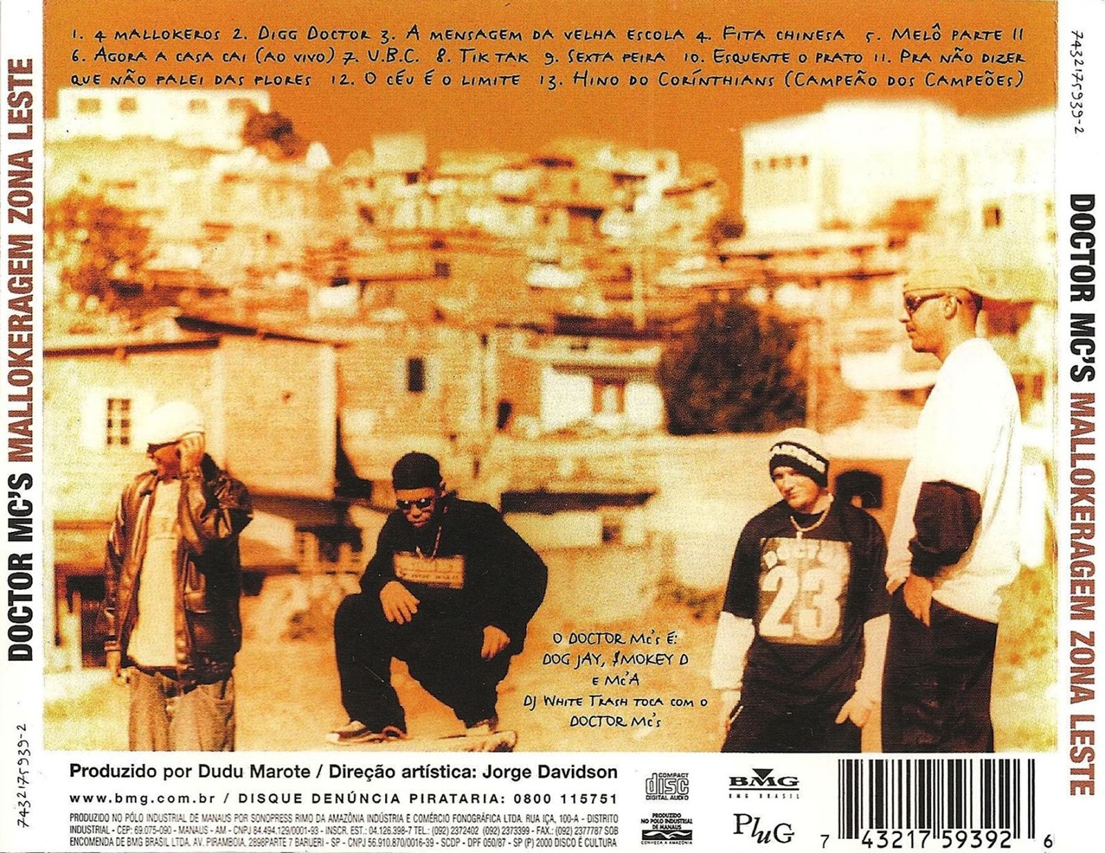 Doctor Mc's - Mallokeragem Zona Leste - (CD - 2000) Verso