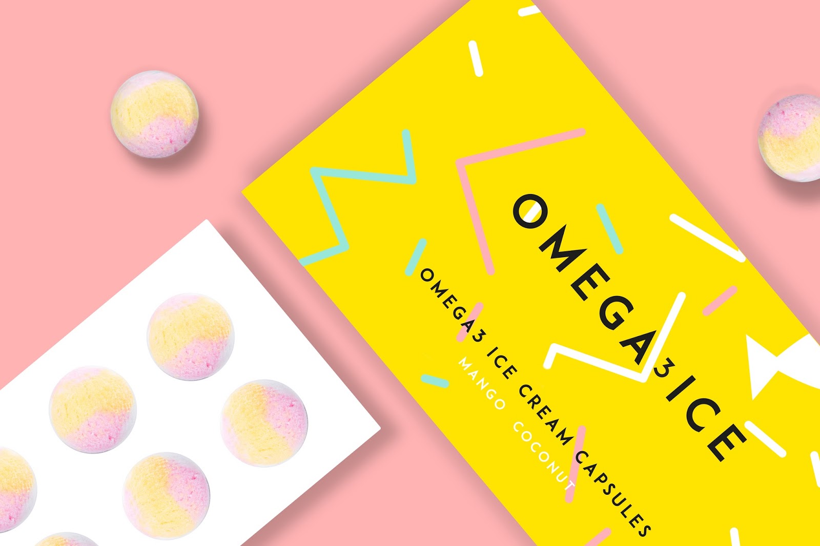 Omega3 Ice Brain Boosters Ice Cream (Concept) on Packaging of the World