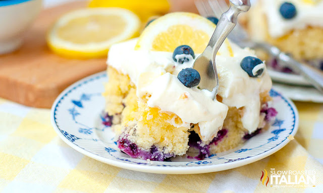 BEST Lemon Blueberry Cake