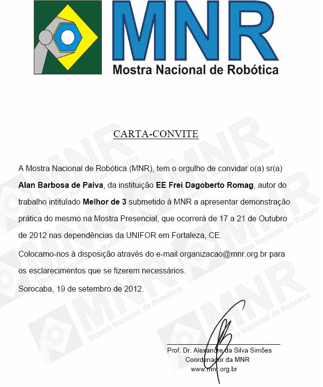 Pequenos Cientistas Mostra Nacional De Rob tica