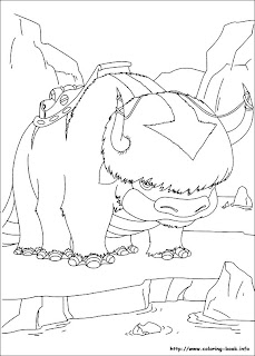 avatar the last airbender free coloring pages to print