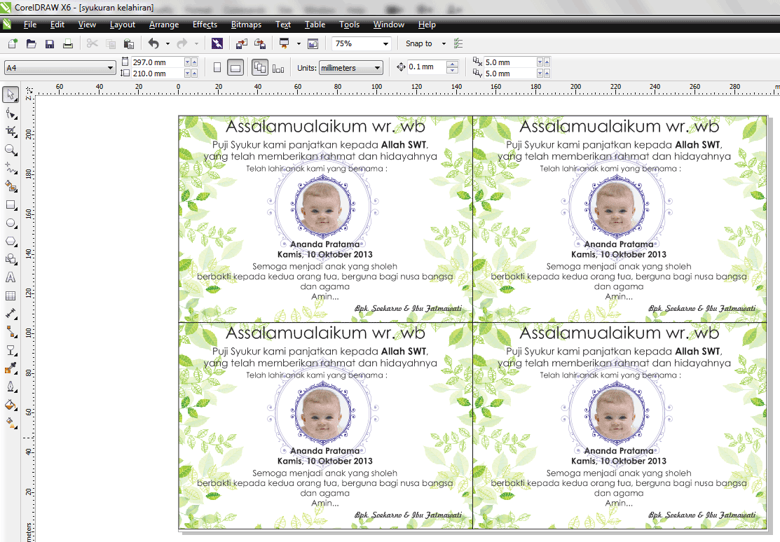Download Ucapan Aqiqah Di Kotak Nasi Bisa Diedit Nusagates