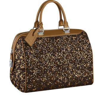 Dliteful Trends: Lydia McLaughlin Real Housewife&#39;s brown glitter LV speedy purse
