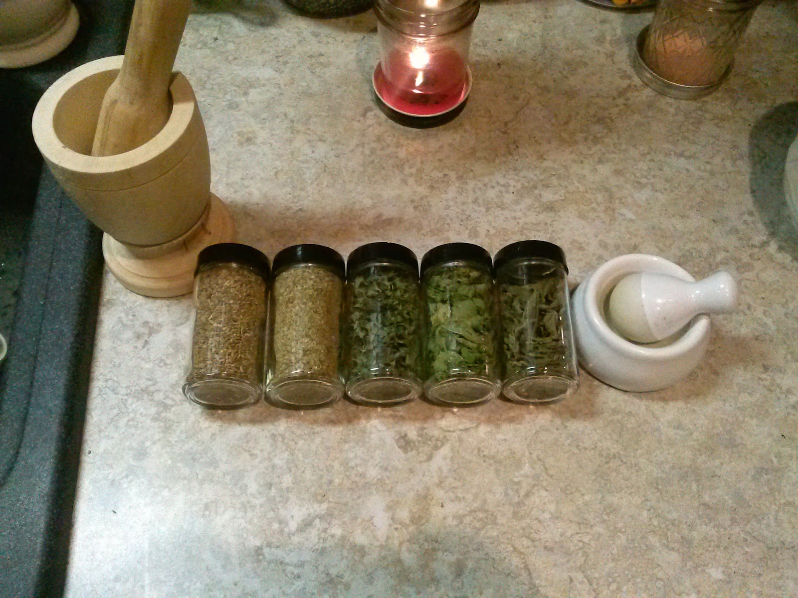 The Witches Hearth Dried Herb Jars