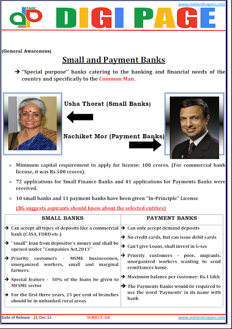 DP | Payment Banks | 21-Dec-15 DP | Payment Banks | 21-Dec-15