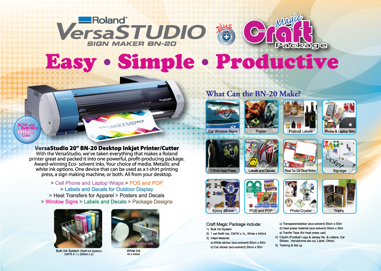 Craft Magic Global Marketing: Small Roland BN-20, XLarge Profits