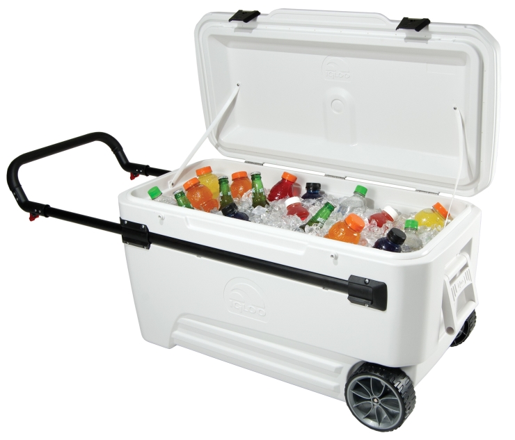 SKL DIY Uptown Igloo Glide Pro 110Qt Cooler 2 Wheeled with Retractable