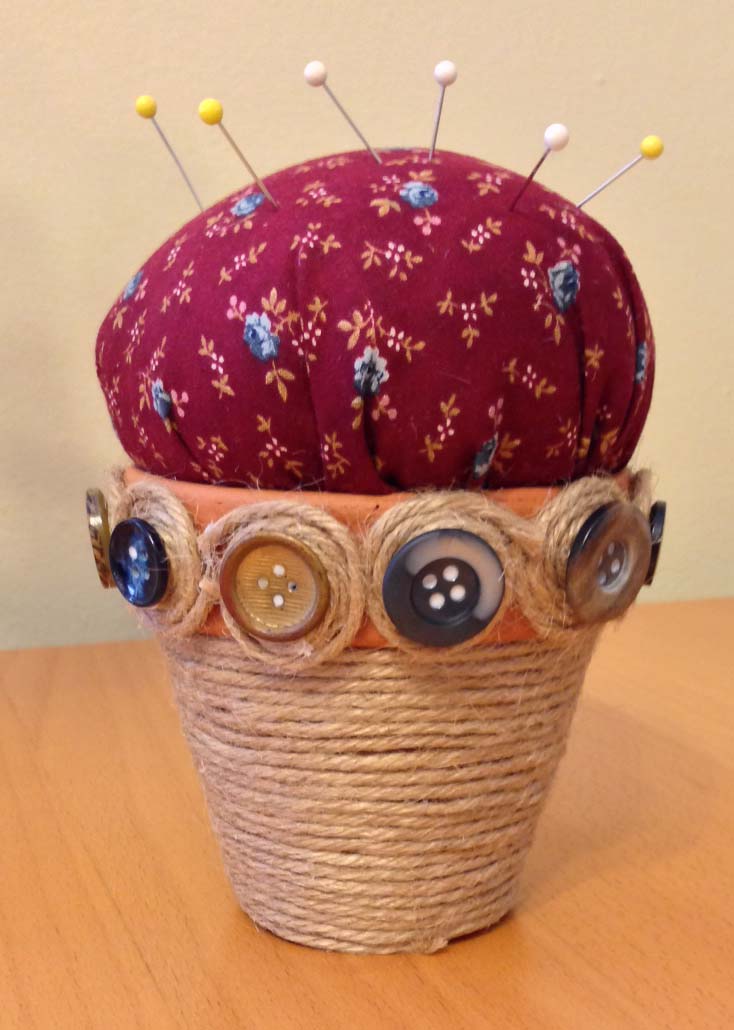 Killer Crafts & Crafty Killers CRAFTS WITH ANASTASIAFLOWER POT PIN CUSHION