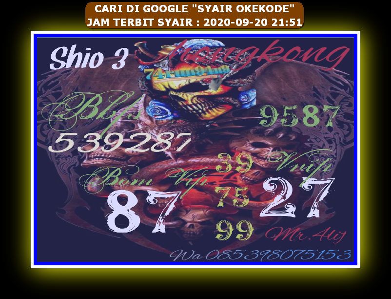 Syair hk 20 September 2020 KODE SYAIR SGP SYAIR HK SYAIR