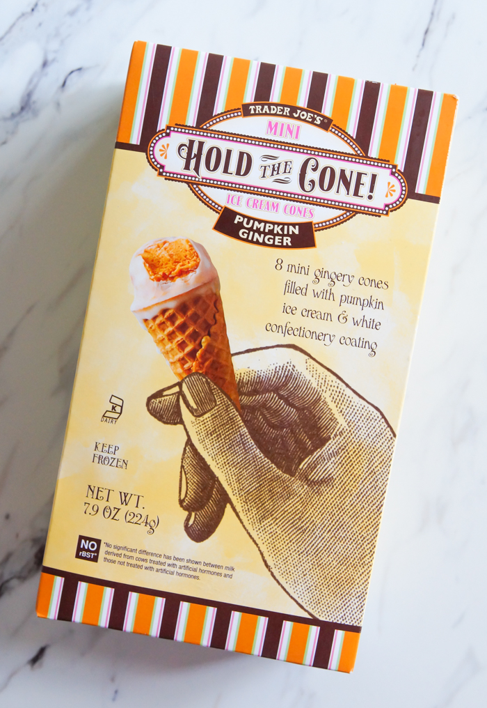 Trader Joe's Pumpkin Ginger Hold the Cone (mini ice cream cones) review