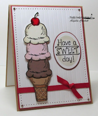 North Coast Creations "What's The Scoop?" Card Designer Angie Crockett