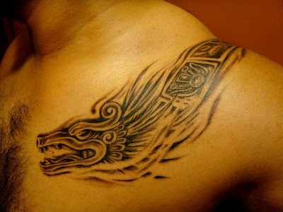 Tatuaje Dragón Azteca