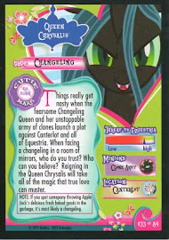 My Little Pony Queen Chrysalis Series 1 Trading Card