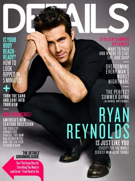 Belle's Bookshelf: Mag Monday: Ryan Reynolds Covers Details Magazine