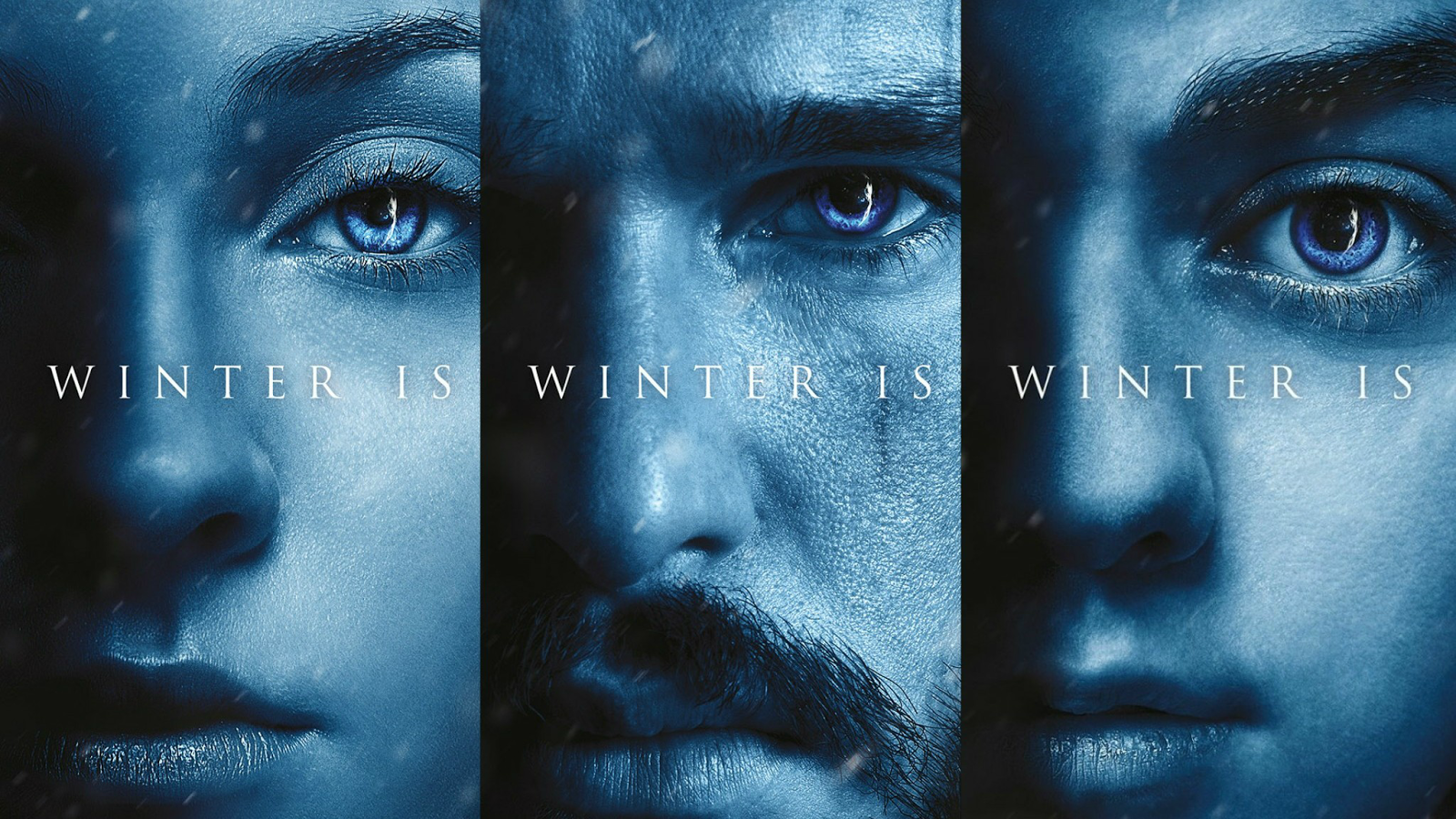 The Stark siblings; Sansa, Jon, and Arya in their individual character posters for Game of Thrones Season 7