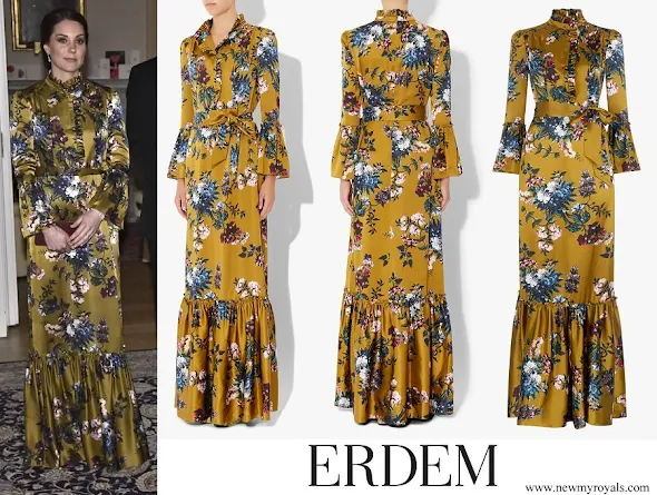 Kate Middleton wore ERDEM Stephanie Gown