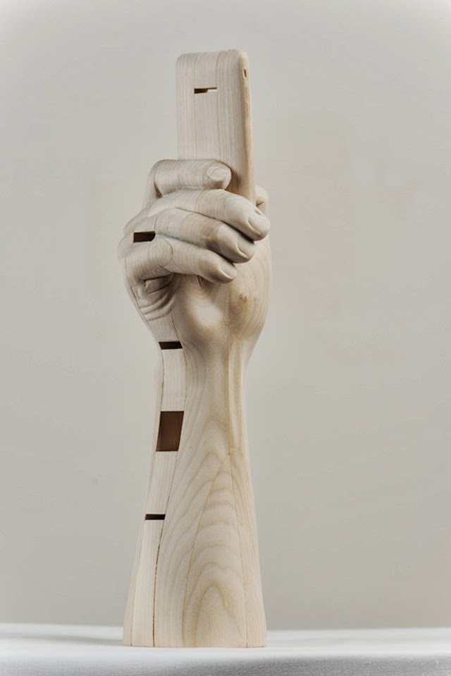 Paul Kaptein Wooden Hand Sculptures