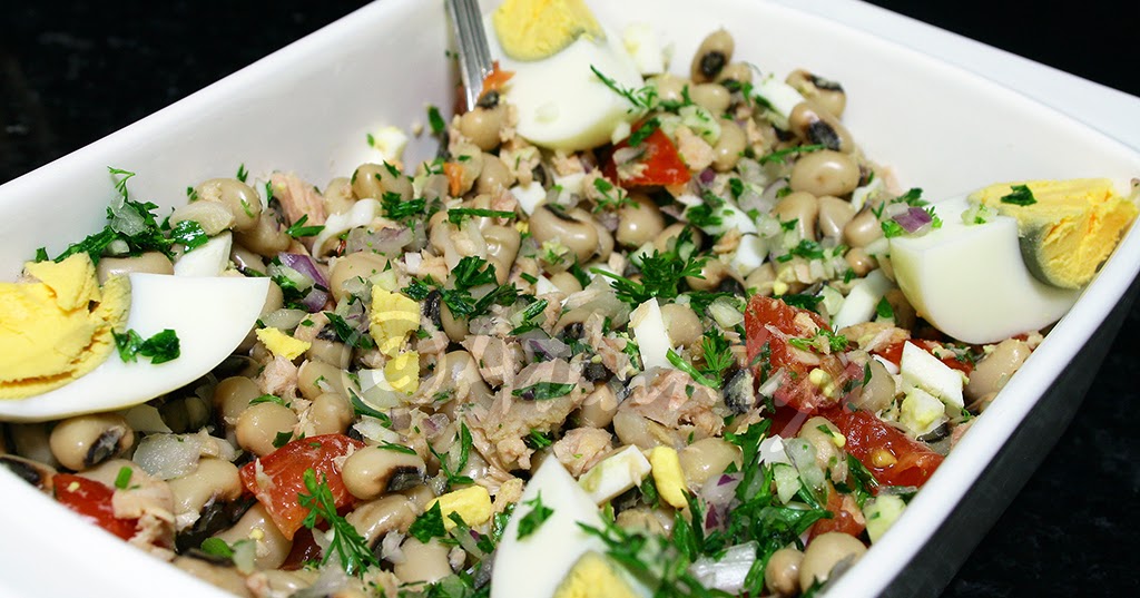 Terapia do Tacho Salada de atum com feijão frade (Black eyed peas and tuna salad)