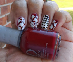 tide nails alabama roll crimson