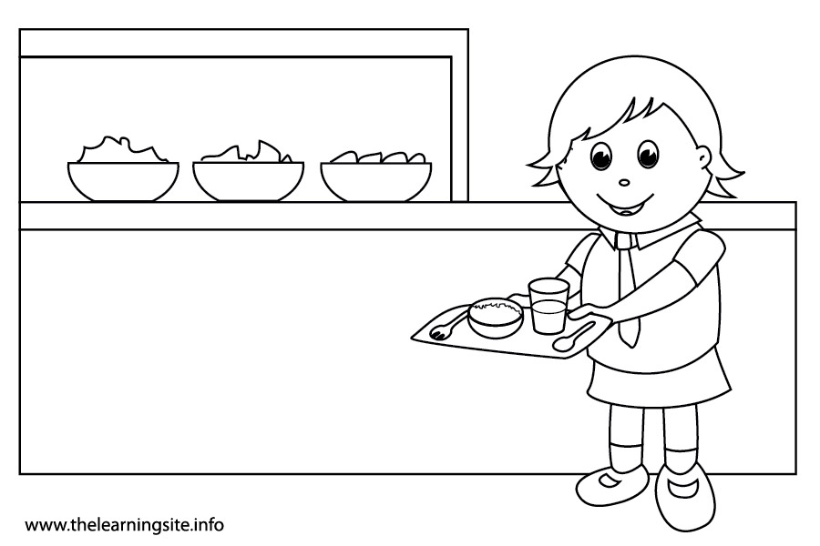 cafeteria coloring pages - photo #2