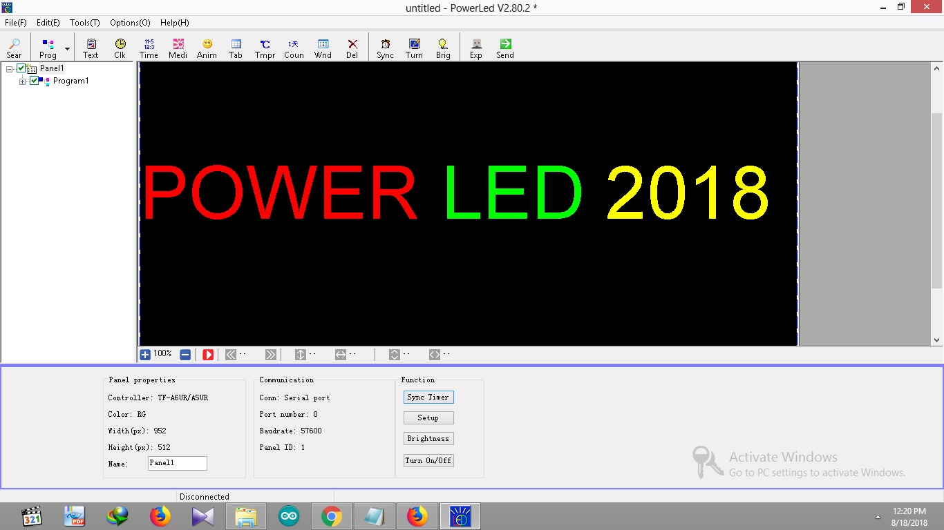 led display board programming software free download
