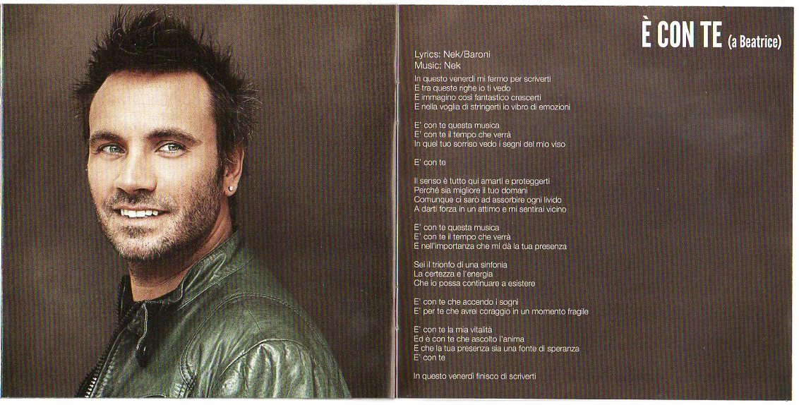 NEK - Greatest Hits 1992-2010 Doppelalbum - Italienischer Pop