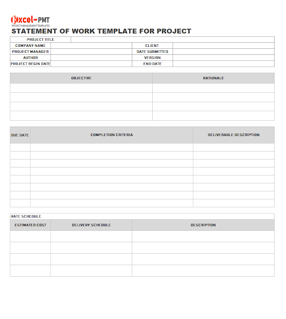 Statement of work template