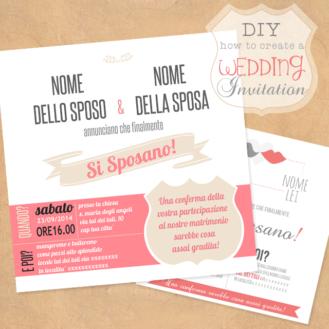 diy wedding invitation - Simona S. diy wedding invitation - Simona S.