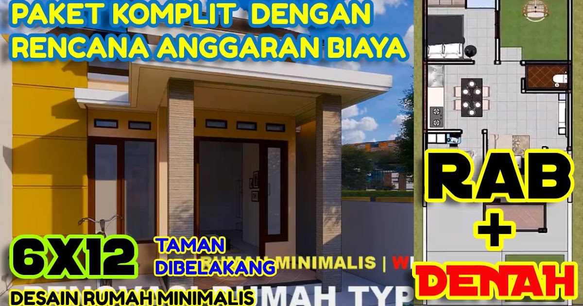 Rumah Minimalis 6x12 Dan Anggaran Biaya Desain Rumah Minimalis