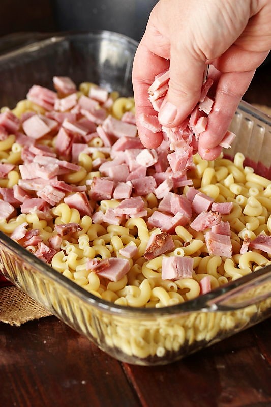 Baked Ham Macaroni and Cheese The Kitchen is My Playground