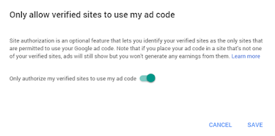 Google Adsense Site Authorization