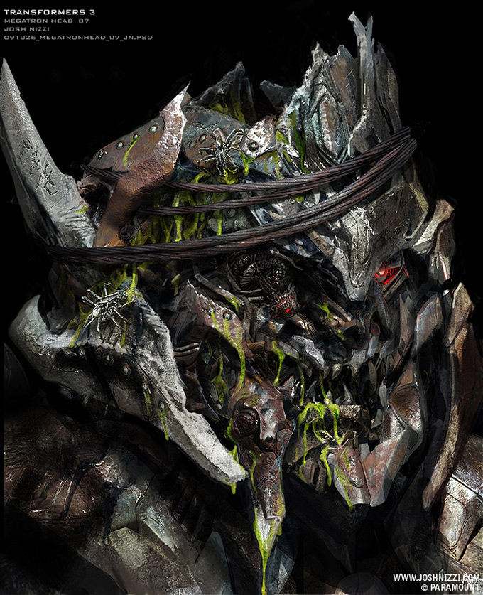 Transformers: Dark of the Moon, Concept Art, Josh Nizzi, meagtron head