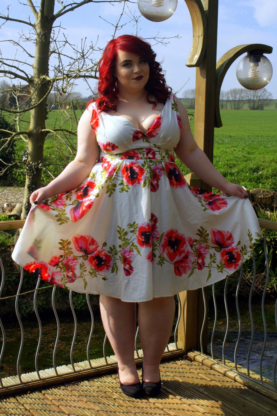 Bbw Couture Rose Vine 1950s Vintage Party Dress She Might Be Loved 