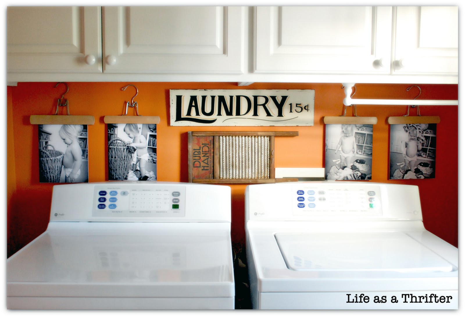 Life as a Thrifter: DIY Laundry Room Display