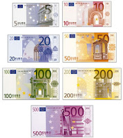 Resultado de imagen de billetes de euros