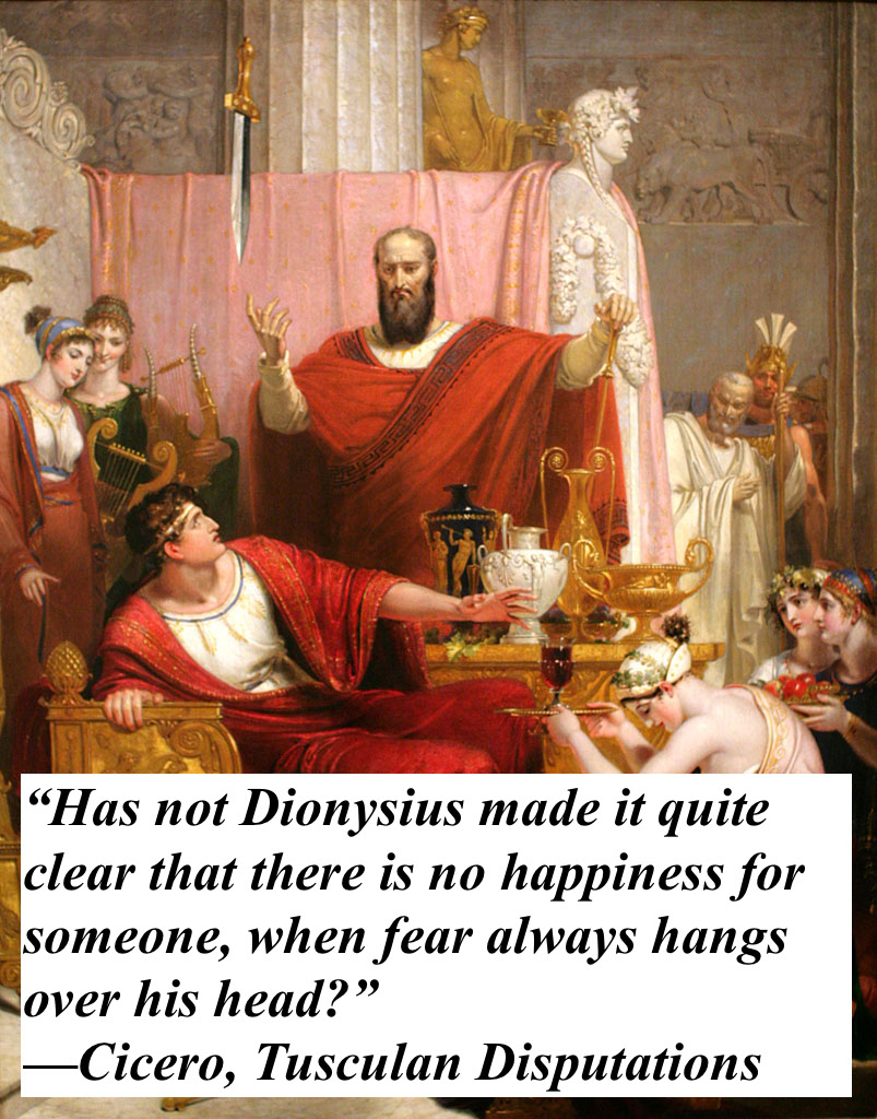A Stoic Breviary Classical Wisdom in Daily Practice The Sword of Damocles