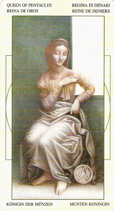 TAROT CAFE...: REINA DE OROS (TAROT DA VINCI)