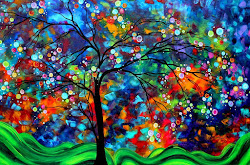 painting abstract glass colorful bold landscape history sky shimmer duncanson madart megan credit
