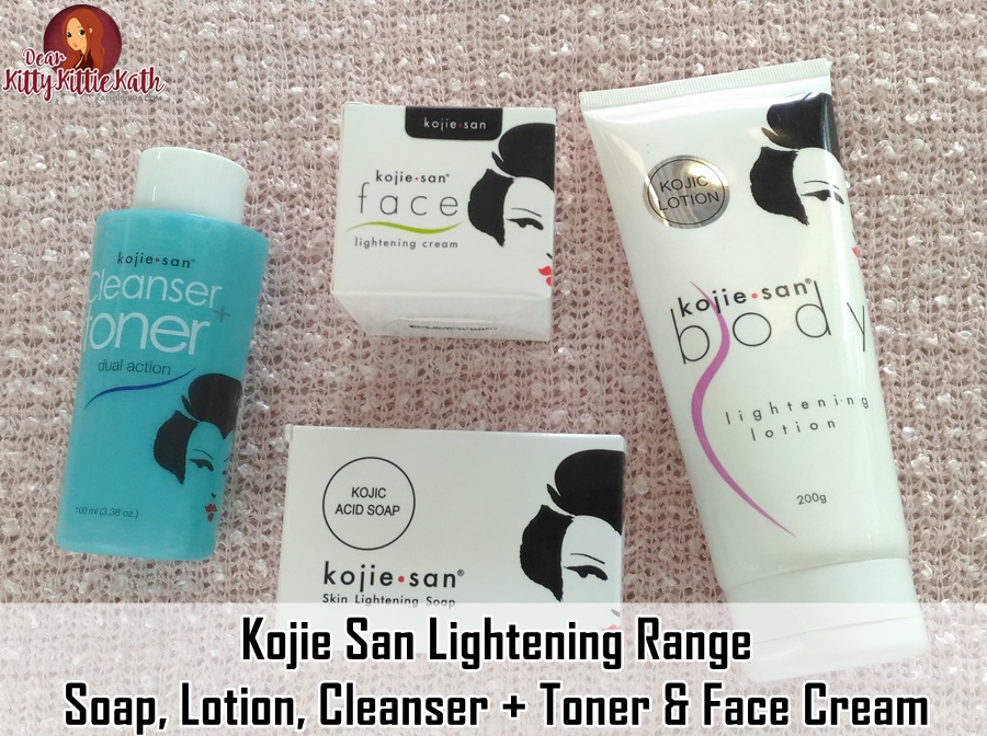 Feature Kojie San Lightening Range Soap, Lotion, Cleanser + Toner
